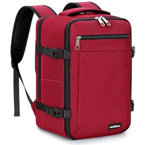 MOCOCITO Zaino Ryanair 40x20x25 - Bagaglio a Mano 40x20x25 Ryanair, 15.6 Pollici Zaino Porta PC, Zaini Ryanair Zaino da Viaggio Aereo Piccolo Borsa da Cabina per Donna Uomo Lavoro Trekking (Rosso)