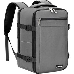 MOCOCITO Zaino Ryanair 40x20x25 - Bagaglio a Mano 40x20x25 Ryanair, 15.6 Pollici Zaino Porta PC, Zaini Ryanair Zaino da Viaggio Aereo Piccolo Borsa da Cabina per Donna Uomo Lavoro Trekking (Grigio)