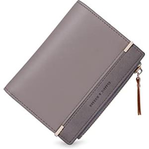 CHAOFANXI Portafoglio Donna Borsetta Portamonete Sottile Pochette Piccolo Portafogli in Pelle Sintetica,Grigio