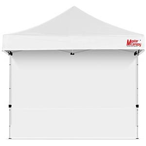 MasterCanopy 3 x 3 m laterale/parete laterale senza finestra per gazebo pieghevole, antivento, impermeabile, bianco