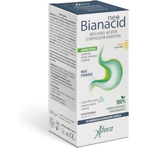 Aboca NeoBianacid 14 Compresse - Acidità, Reflusso e Difficoltà Digestive (14 Compresse Limone)