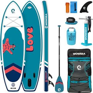 WOWSEA K1 Tavola Gonfiabile da Stand Up Paddle, Durevole e Stabile Bambini Tavola Gonfiabile per SUP, Piacevole Tavola da Paddle, Buona Scelta per l'insegnamento Acquatico e Ricreazione