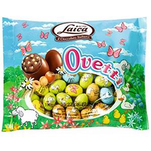 Laica 1 KG OVETTI CIOCCOLATO LATTE CREMA NOCCIOLA E CEREALI LAICA PASQUA OVETTO 12 GR