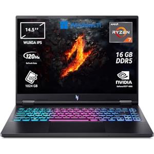 acer Nitro 14 AN14-41-R4M4 Notebook Gaming, Processore AMD Ryzen 7 8845HS, Ram 16 GB DDR5, 1024 GB SSD, Display 14.5