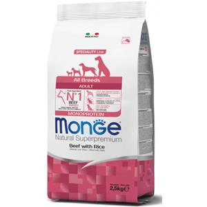 Monge Natural Superpremium per Cane Adult All Breeds con Manzo e Riso da 12 Kg