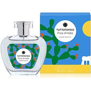 Tuttotondo Fico d'India Eau de Toilette 100ml - Fragranza Fruttata con Note di Fico, Arancia e Cocco