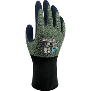 Wonder Grip WG-300 Comfort Lite - guanto da lavoro con rivestimento in lattice, guanto, impugnatura, guanto di sicurezza per una presa elevata; M / 08