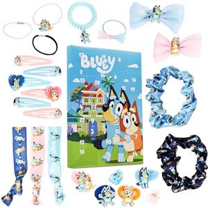 Bluey Calendario Avvento 2024, Accessori Capelli Calendario - Regalo Ragazza