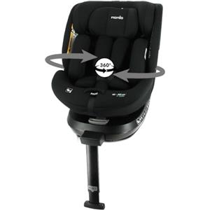nania Seggiolino auto girevole a 360° - Isize R129 Taglia I 40-150 cm - Aggiornabile dalla nascita a circa 12 anni - Gruppo 0+/1/2/3 (0-36 kg) - Attacchi isofix - Protezioni laterali