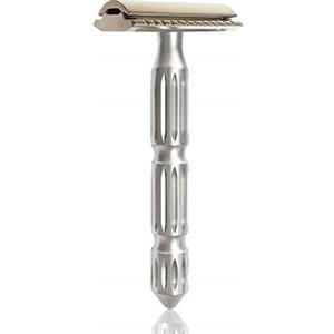 The Goodfellas' smile Rasoio di Sicurezza Gladio - Manico in Alluminio, Testa Zincata, Guardia Chiusa, Made in Italy