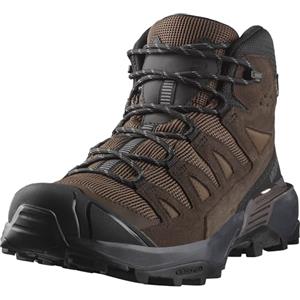 Salomon X Ultra 360 Leather Mid Gore-Tex Scarpe Impermeabili da trekking da Uomo, Stabilità, Grip, Protezione totale dalle intemperie, Dark Earth/Delicioso/Castlerock, 45 1/3 EU