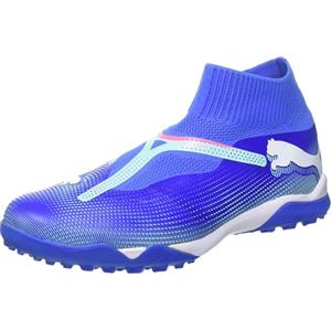 PUMA Future 7 Match+ Ll TT, Soccer Shoe Unisex - Adulto, Bluemazing Puma White Electric Peppermint, 42.5 EU