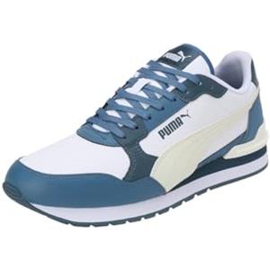 PUMA ST Runner v4 L, Sneaker Unisex-Adulto, White-Creamy Vanilla-Blue Horizon-Gray Skies, 41 EU