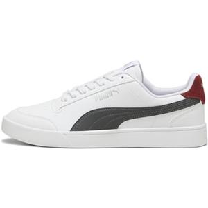 PUMA Shuffle, Scarpe da Ginnastica Unisex-Adulto, Bianco Grigio Ombra Rosso Intenso, 44 EU