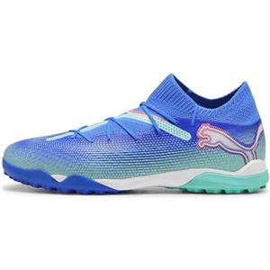 PUMA Future 7 PRO Cage, Soccer Shoe Unisex-Adulto, Bluemazing White-Electric Peppermint, 43 EU