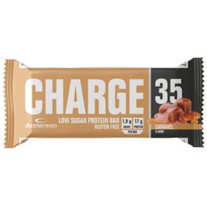 Anderson Charge 35 Caramel 50g - Barretta proteica a basso contenuto di zuccheri, Gluten Free