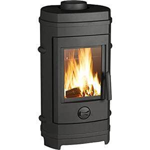 Invicta - Stufa a legna in ghisa Remilly, 7 kW, superficie di riscaldamento da 40 a 85 m², flamme verte, 7 stelle