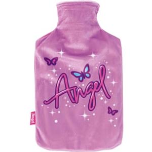 Disney Stitch Borsa dell'Acqua Calda, Include Copertura Morbida Rimovibile, Scaldaletto per Bambini, Termoterapia Termica, Capacità 2 L (Rosa)
