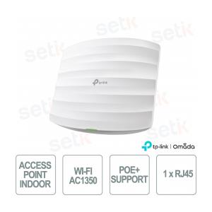 OMADA EAP225 - TP-Link Omada EAP225 Access Point Indoor WiFi AC1350 MU-MIMO per Reti Aziendali ad Alta Densità