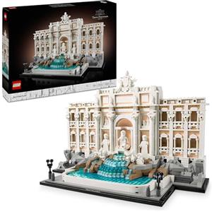 LEGO Architecture Fontana di Trevi - Kit Modellismo di Monumenti Barocchi con Facciata di Palazzo Poli e Sculture - Fai da Te per Adulti da Collezione - Regalo Uomo o Donna Amanti della Storia - 21062