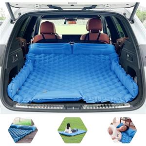 ONTYZZ Letto Gonfiabile Auto Materasso Ad Aria SUV 2 Persone Letto Aria per Viaggio Campeggio Tappetino Autogonfiante Stuoia Dormire con Pompa a Pedale e Cuscino Letto Campeggio Gonfiabile 183*13*7CM