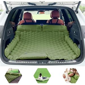 ONTYZZ Letto Gonfiabile Auto Materasso Ad Aria SUV 2 Persone Letto Aria per Viaggio Campeggio Tappetino Autogonfiante Stuoia Dormire con Pompa a Pedale e Cuscino Letto Campeggio Gonfiabile 183*13*7CM