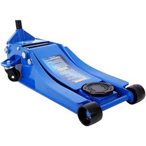 Generico Cric Sollevatore idraulico carrello professionale 4t ruote bidirezionali a cuscinetto, crick martinetto cric Auto Idraulico assetto super ribassato professionale per veicoli doppio pistone