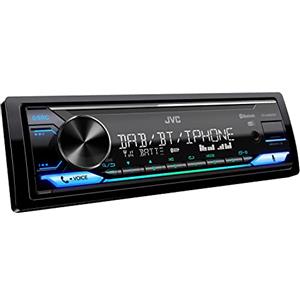 JVC Autoradio Bluetooth KD-X482DBT, Autoradio con DAB+, Bluetooth Automatic Pairing per iPhone, USB/AUX, Alta Qualità del Suono, Controllo da Remoto con App, Illuminazione Multicolore