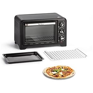 Moulinex OX444810 Optimo Forno Elettrico Ventilato 19 litri, Potenza 1380 W, Max 240°C, Forno per Pizza, Carne, Pesce, Dolci, con 6 Modalità di Cottura, Timer, 2 Accessori