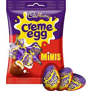 Cadbury Creme Egg Minis, perfetto per Pasqua, uovo di cioccolato al latte ripieno di fondente 78 g (confezione da 1)
