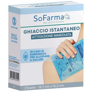Sofarmapiù - Ghiaccio istantaneo 2 pezzi - Sollievo rapido per lividi e dolori