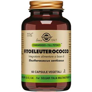 Solgar Fitoeleuterococco - Integratore Alimentare 60 Capsule Vegetali per Tono, Energia e Supporto Cognitivo