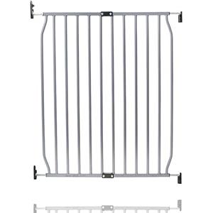 Safetots Cancelletto per Bambini Eco con Fissaggio a Vite, Grigio, 70cm - 80cm, Cancelletto di Sicurezza per Bambini e Neonati, Barriera di Sicurezza con Fissaggio a Vite