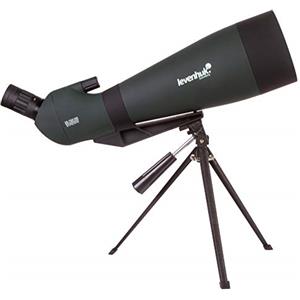 Levenhuk Cannocchiale Terrestre Portatile Levenhuk Blaze BASE 100 con Ottiche in Vetro BK-7, Treppiede da Tavolo in Metallo e Custodia, per Osservare Fauna Selvatica e Paesaggi Urbani e Naturali