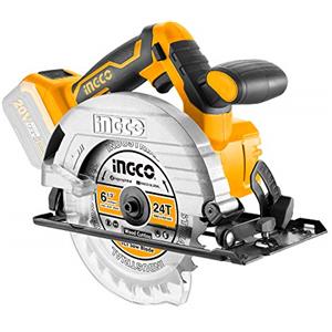 Ingco Csli1651 Sega Circolare A Batteria 20 V Per Taglio Legno Da Banco Professionale Lama Inclusa (Nuda)