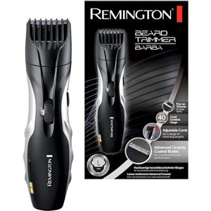 Remington Set Regolabarba Uomo - 9 impostazioni di lunghezza 1,5-18 mm- Funzionamento a rete/batteria, indicatori LED di carica/ricarica, regolabarba, Rasoio elettrico Barba, MB320C