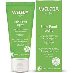 Weleda Skin Food Light, Crema Multifunzione per Donare Comfort Immediato a Pelle Secca e Screpolata di Viso, Corpo e Mani, Texture Leggera e Nutrimento Intenso (1x75 ml)