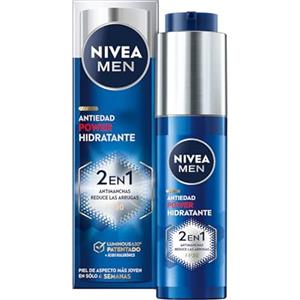 NIVEA MEN Luminous630 Anti-Age Power Cream 2in1 SPF30 50 ml, Crema viso uomo anti-rughe e anti-macchie, Crema viso Acido Ialuronico e Luminous630 brevettato, Skincare uomo quotidiana con SPF 30