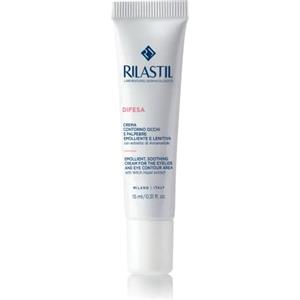 Rilastil Difesa Crema Contorno Occhi e Palpebre Emolliente e Lenitiva per Pelli Sensibili e Reattive, Senza Conservanti e Profumo, Confezione da 15 ml