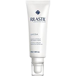 Rilastil Difesa Crema Sterile, Protettiva, Emolliente, Lenitiva e Reidratante per Pelli Sensibili e Reattive, Senza Conservanti e Profumo, Confezione da 50ml