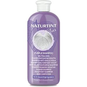 Naturtint | Shampoo Antigiallo Viola | Per capelli bianchi, decolorati, biondi o grigi. Nutre e Ripara | Senza solfati, parabeni o siliconi | 96,6% Ingredienti Naturali | 330 ml