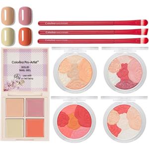 RoseFlower Trousse di Trucchi Set, Trucchi Donna Offerta Per Make Up Tavolozza Trucco Kit con Fard e Ombretti di Palette Professionali Completo Cosmetics da viaggio Per Donna & Bambina