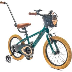 sun baby Verdant Bike Bicicletta per bambini 14 pollici ruota dimensioni, 2-6 anni, bicicletta da bambino con rotelle, bmx da bambino (14 pollici, Verde scuro)
