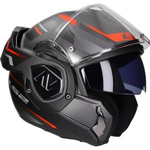 LS2 Casco Advant Kuka FF906 opaco nero/rosso taglia L | caschi | Quick Release ratelsluiting | plastica | adatto per ciclomotori, maxi scooter, moto, motorino, motorino, motorino, motorino, quadruplo,