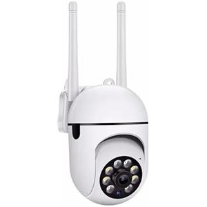 Generic Telecamera di sicurezza esterna WiFi 2K, sorveglianza Pan/Tilt wireless a 360°, rilevamento del movimento AI, audio bidirezionale, impermeabile, scheda TF e archiviazione cloud, visualizzazione remota