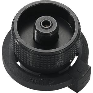 camping moon Campingmoon - Adattatore per cartuccia di gas butano, adattatore per bombola di gas da campeggio, ingresso per fornello, ingresso: tanica di butano uscita: EN417 Lindal Valve Gas Cylinder BKZ11
