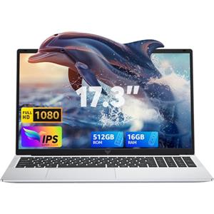 ACEMAGIC ACEMAIGC PC Portatile 17,3 Pollici,16GB DDR4 512GB SSD,lntel Alder Lake N97,Fino a 3,6 GHz, PC Portatile in Offerta con Tastiera Italiana,Notebook,1920 *1080 IPS Full HD,WiFi,Apertura e chiusura 180°