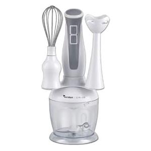 WeGeek, Frullatore Immersione 3 in 1. Lame in acciaio con ciotola da 1 litro. Potenza 300W