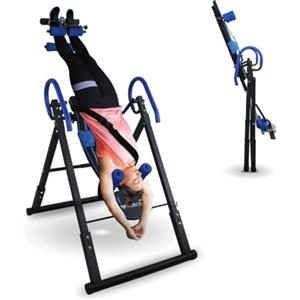 Mobiclinic® fitness, Panca a inversione, Pieghevole, Inclinazione di 180º, Fino 120 kg, Regolabile, Cuscino lombare e poggiatesta, Quattro sistemi sicurezza, Stretching ed esercizi addominali