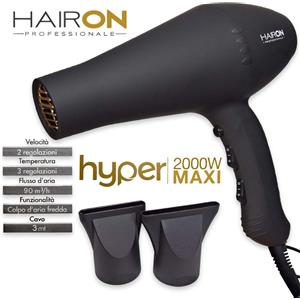 Bizzico Phon HairOn Hyper 2000W - Asciugatura Rapida e Peso Bilanciato